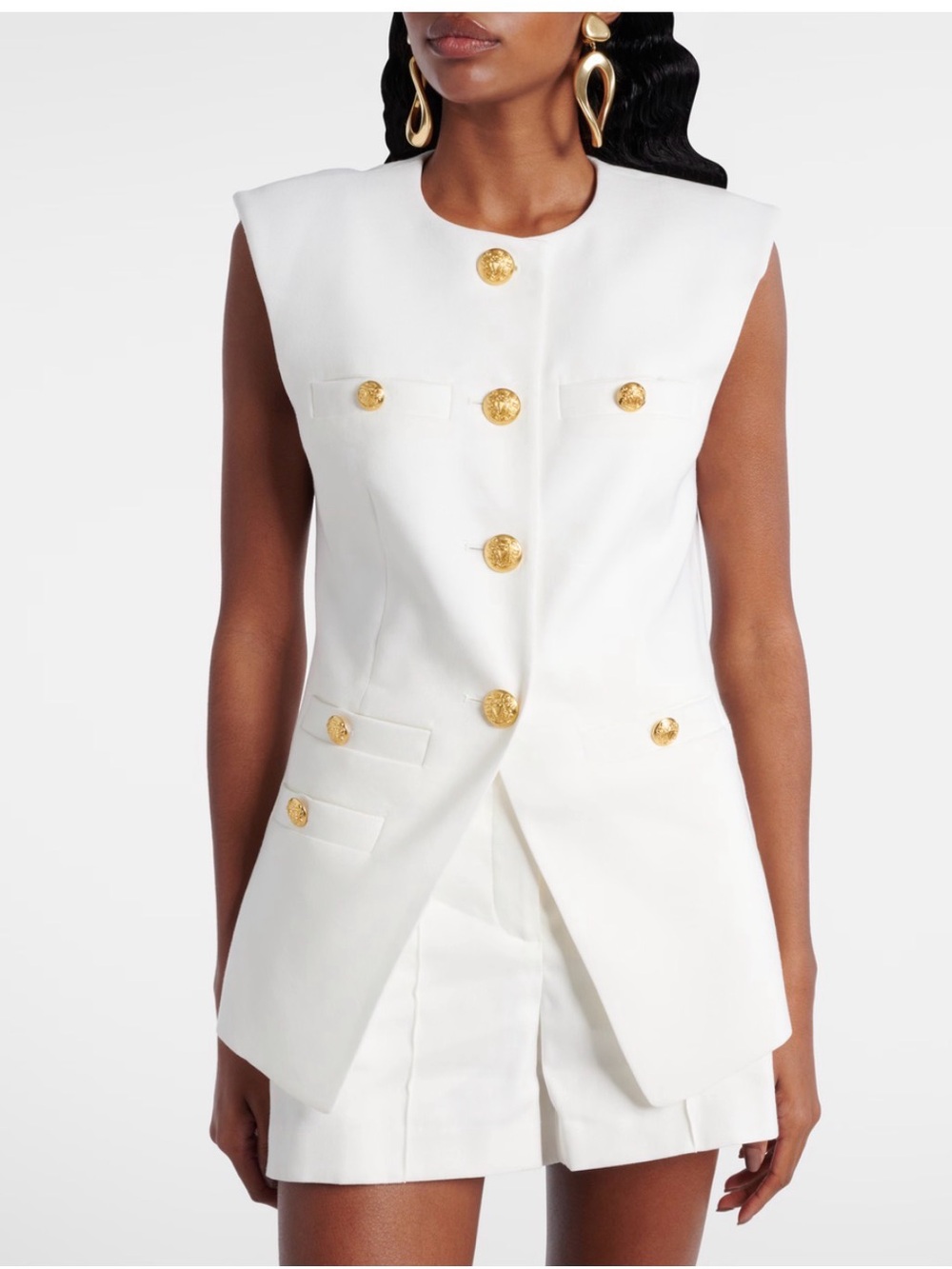 Veronica Beard
Tamara linen-blend vest